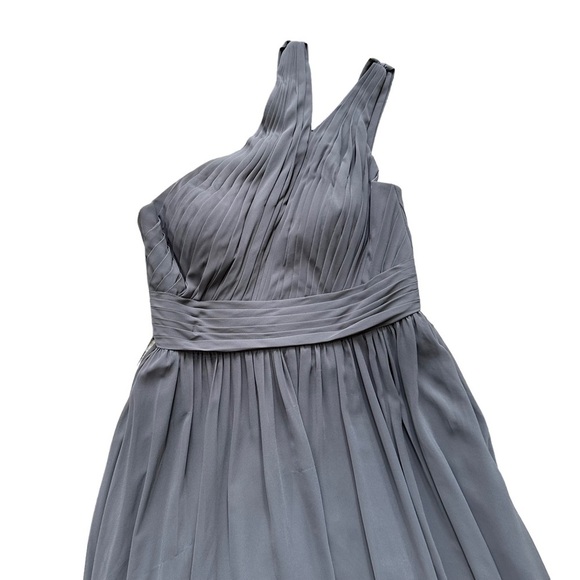 Azazie Womens Molly in‎ Steel Grey Bridesmaid/ Evening Dress Size:10 AZ1542918 - Picture 5 of 13